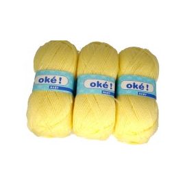 pelote de fil à tricoter bébé OKE Jaune