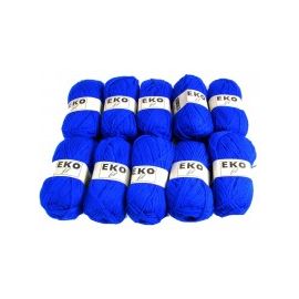 pelote de fil à tricoter Eko FilBleu Indigo