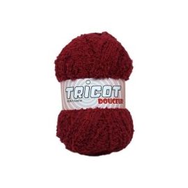 pelote de fil à tricoter tricot douceur Bordeaux