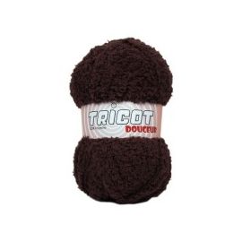 pelote de fil à tricoter tricot douceur Chocolat