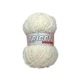 pelote de fil à tricoter tricot douceur Ecru