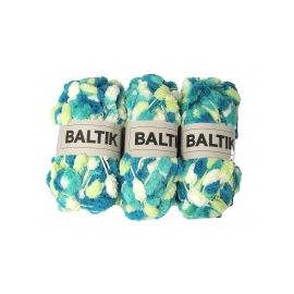 3 Pelotes Vert / Bleu / Blanc