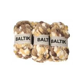 3 Pelotes Blanc / Ecru / Marron