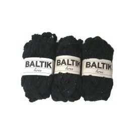 3 Pelotes Noire Lurex
