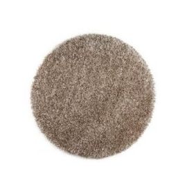 Tapis de bain chenille Beige rond