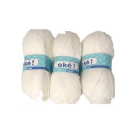 pelote de fil à tricoter bébé OKE Blanche