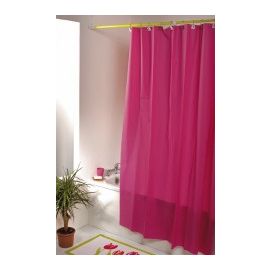 Rideau de douche Fushia uni