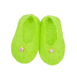 Paire de mini chaussons tressés Anis