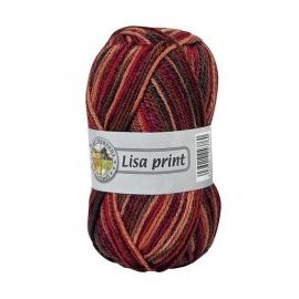 pelote de fil à tricoter Grundl Lisa Orange Rouge