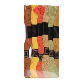 12 échevettes ambre et soleil