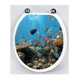 Abattant WC MDF Poissons