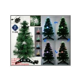 Sapin Fibre optique 11 LED 80cm