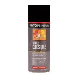 Bombe peinture Noir brillant 400mL