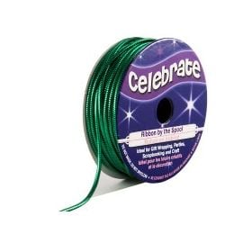 Ruban en bobine corde lurex Vert