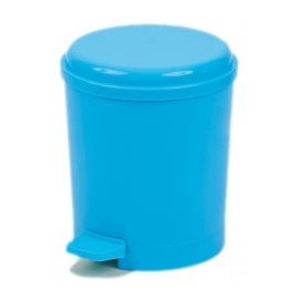Poubelle plastique Bleu ciel à pédale 4.5L