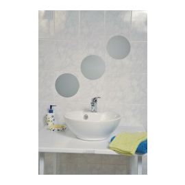 Set de 3 Miroirs adhésifs ronds 20cm