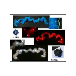 Guirlande lumineuse Plume avec 32 Leds - decoration fetes pas cher - Badaboum.fr