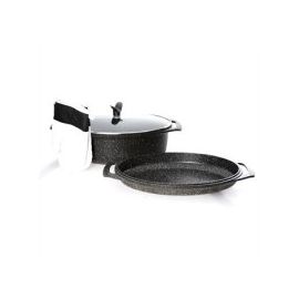 Cocotte 3 pièces fonte aluminium