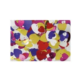 Assortiment de paillettes coeurs