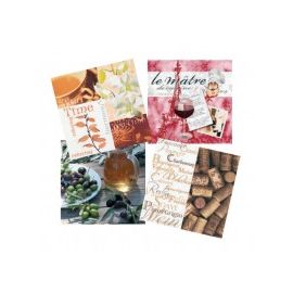 Lot de 12 serviettes Autour du monde