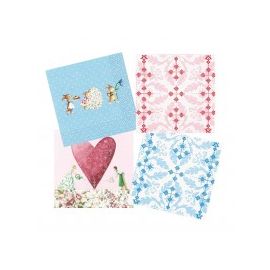 Lot de 12 serviettes Naissance