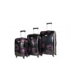 Valise Milan Noir Prune