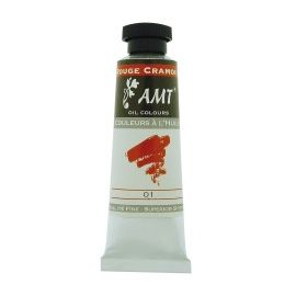 Tube de peinture à l'huile Rouge cramoisi 45ml