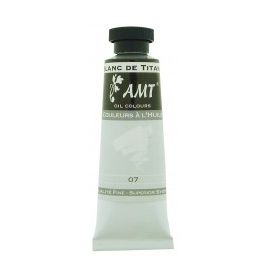 Tube de peinture à l'huile Blanc de titane 45ml