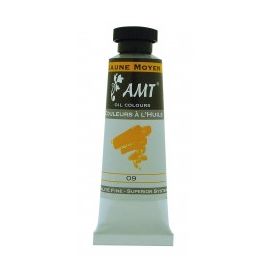 Tube de peinture à l'huile Jaune moyen 45ml