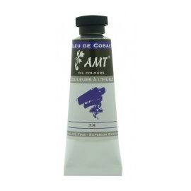 Tube de peinture à l'huile Bleu de cobalt 45ml