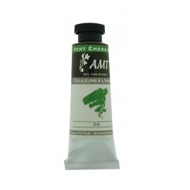 Tube de peinture à l'huile Vert emeraude 45ml