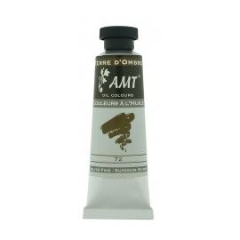 Tube de peinture à l'huile Terre d'ombre 45ml