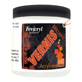 Vernis acrylique brillant pot de 200ml