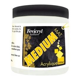 Medium acrylique mat pot de 200ml