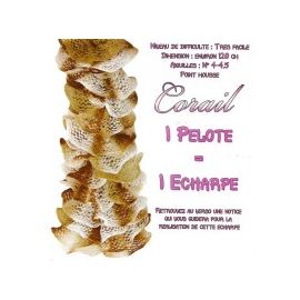 1 pelote de fil à tricoter Corail Caramel
