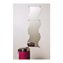 Set de 3 miroirs forme S 30x30cm