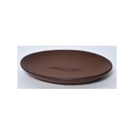 Porte savon marron grès forme circulaire
