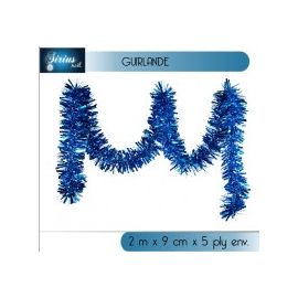 Guirlande de sapin de noel Bleu 2m x 9cm