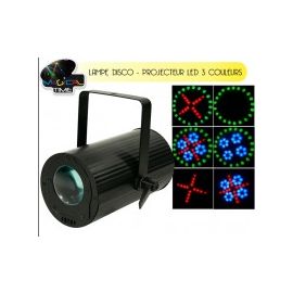 Lampe disco Projecteurs LED 3 couleurs