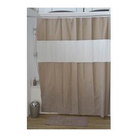 Rideau de Douche Taupe Laser Peva 180x200cm 