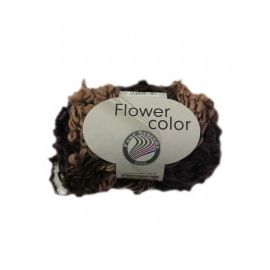 pelote de fil à tricoter Flower Color Grundl Prune Beige