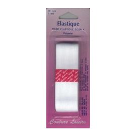 Élastique 32mm tissé souple blanc 1m