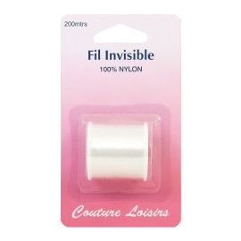 Fil invisible blanc 100% nylon