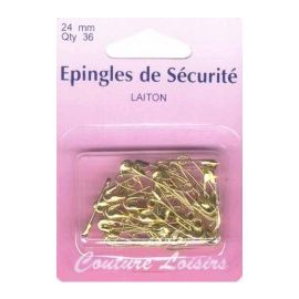 Épingles de sécurité laiton x36 24mm