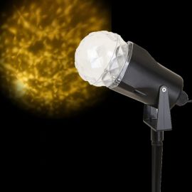 Projecteur LED Lumineux Effet neige blanc chaud