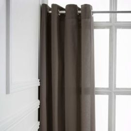 Rideau a Oeillets Pas Cher Beige 140x260cm