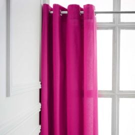 Rideau Fuchsia a Oeillets pas cher 140x260cm