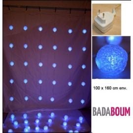 Rideau lumineux De Noel 320 LED BleuEffet Goutte d'eau, Decoration Noel -  Badaboum