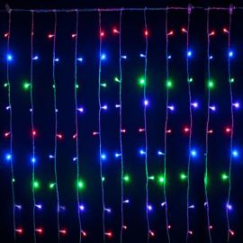 Rideau lumineux extérieur de Noel 180 LED Multicolore