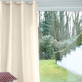 Rideau Oeillets pas cher Ivoire 140x260cm